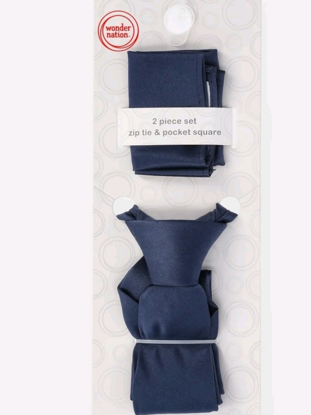 Wonder Nation Boys Tie and Pocket Square Set, 2-Piece, One Size